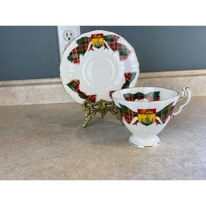 Adderley New Brunswick Tartan 1959 Fine Bone China Tea Cup And Saucer Set